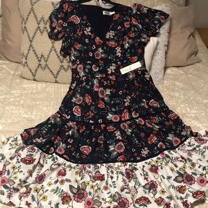 NEW Eliza J Floral midi Dress Size 14 with tags